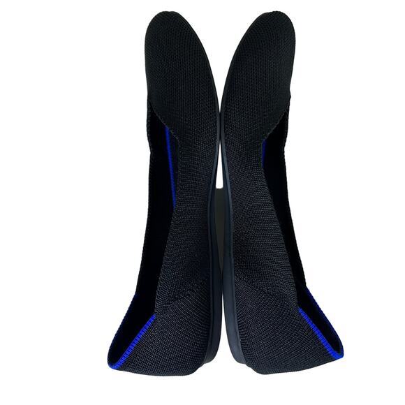 Rothy's The Flat Solid‎ Black Round Toe Knit Washable Ballet Shoe Women's Size 6 - Picture 5 of 8